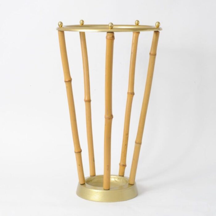 mid century bamboo umbrella stand 1950s 2