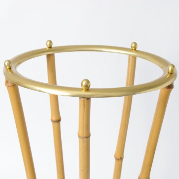 mid century bamboo umbrella stand 1950s 4