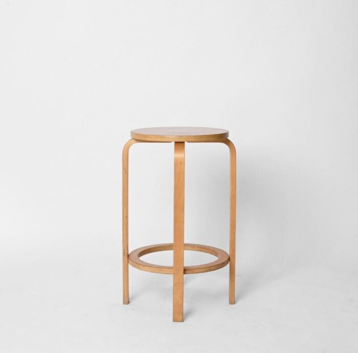 mid century birch stools attributed to alvar aalto for artek 1970s 3380