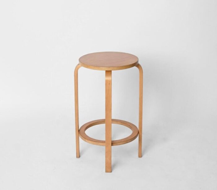 mid century birch stools attributed to alvar aalto for artek 1970s 3409