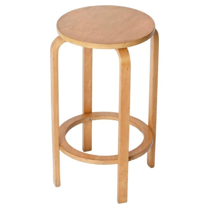 mid century birch stools attributed to alvar aalto for artek 1970s 7552