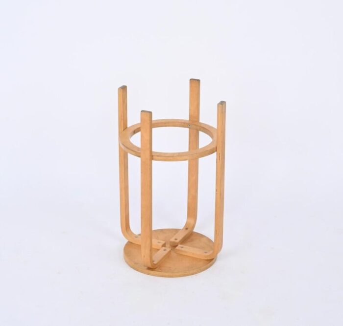 mid century birch stools attributed to alvar aalto for artek 1970s 8209