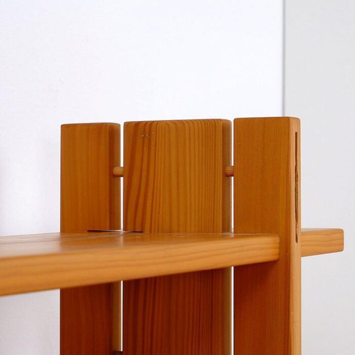 mid century blond elm shelf by roland haeusler for maison regain 2426