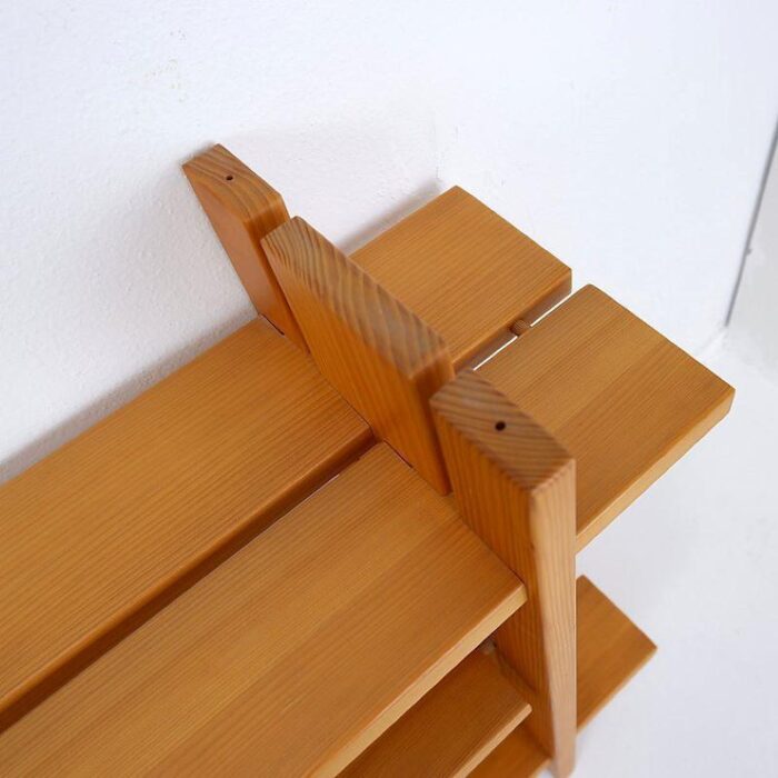 mid century blond elm shelf by roland haeusler for maison regain 2880