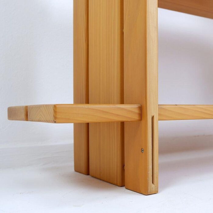 mid century blond elm shelf by roland haeusler for maison regain 5569