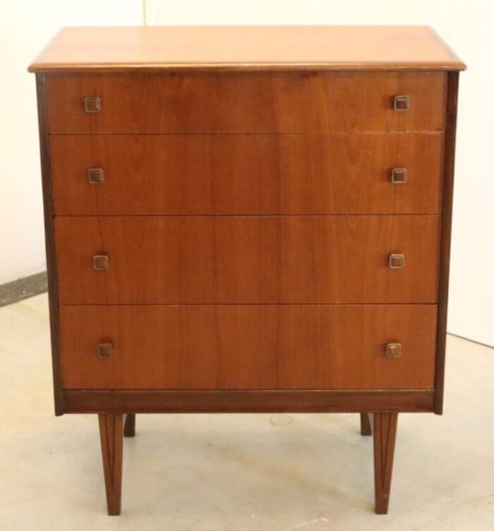 mid century chest of drawers yersey 1960s 3662