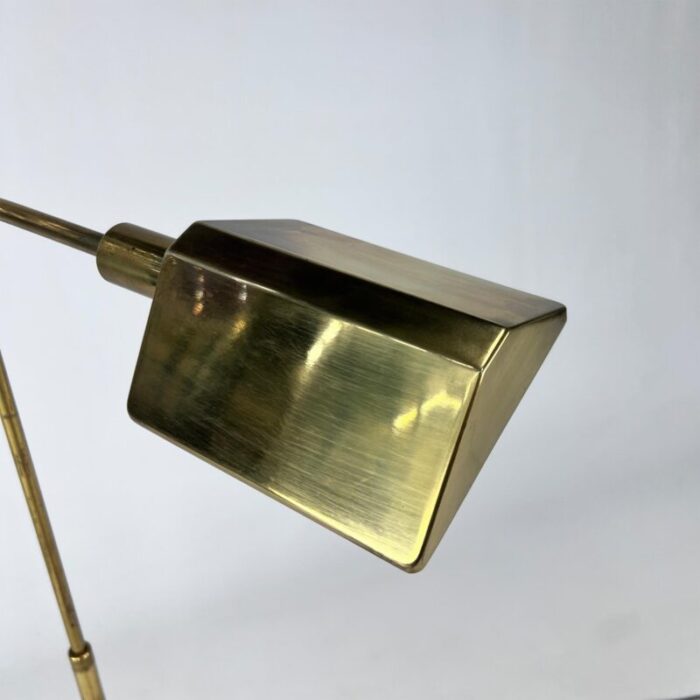 mid century classical brass and steel floor lamp 1960s 1175