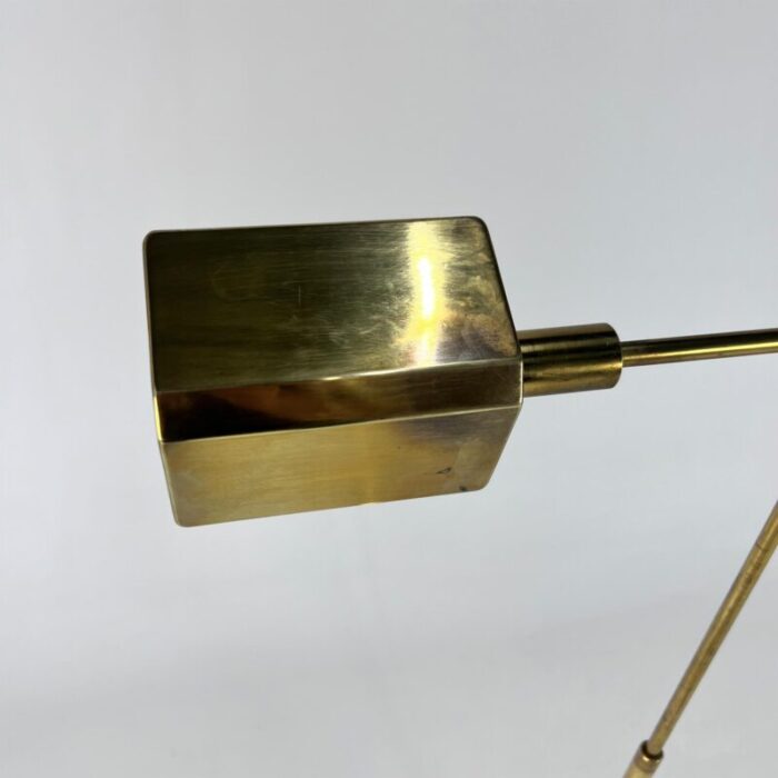 mid century classical brass and steel floor lamp 1960s 1351