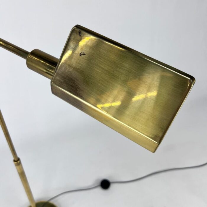 mid century classical brass and steel floor lamp 1960s 3381