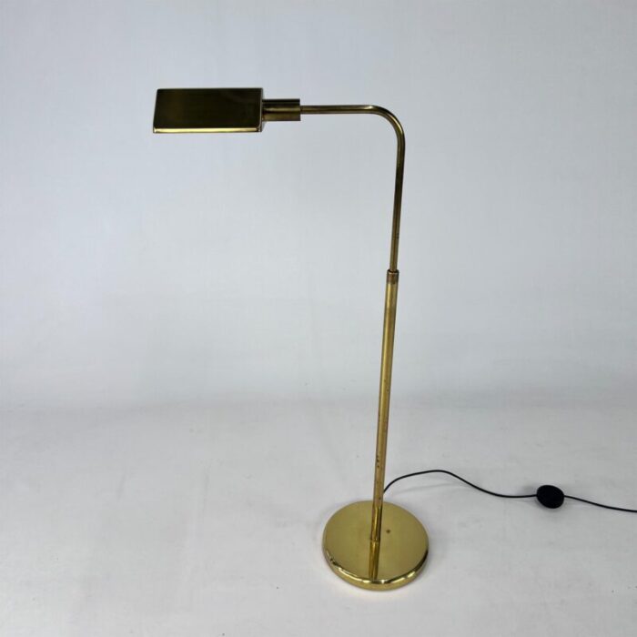 mid century classical brass and steel floor lamp 1960s 8283