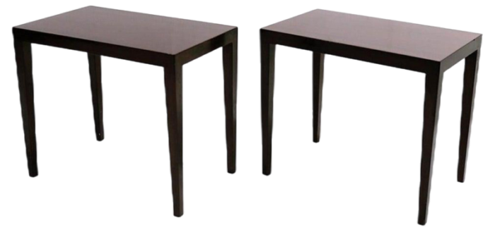 mid century danish side tables attributed to severin hansen for haslev furniture 1960s set of 2 2948