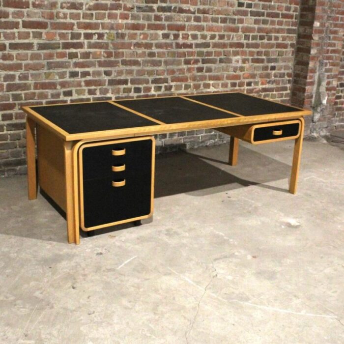 mid century desk with drawers attributed to rud thygesen and johnny sorensen for editor magnus olesen denmark 1960s 5729