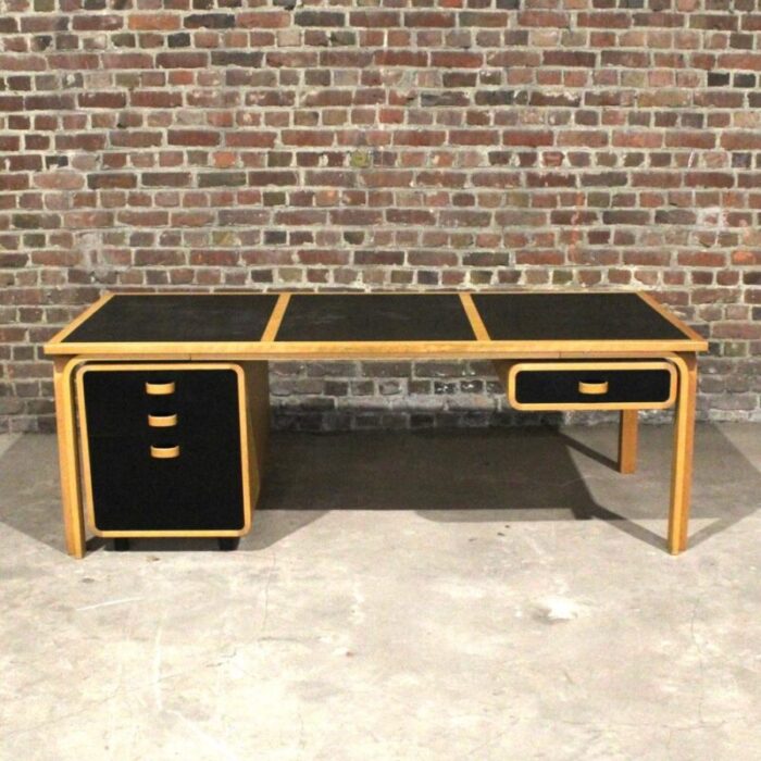 mid century desk with drawers attributed to rud thygesen and johnny sorensen for editor magnus olesen denmark 1960s 8735