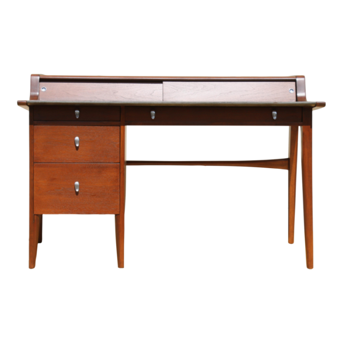 mid century executive desk by john van koert for drexel 2412