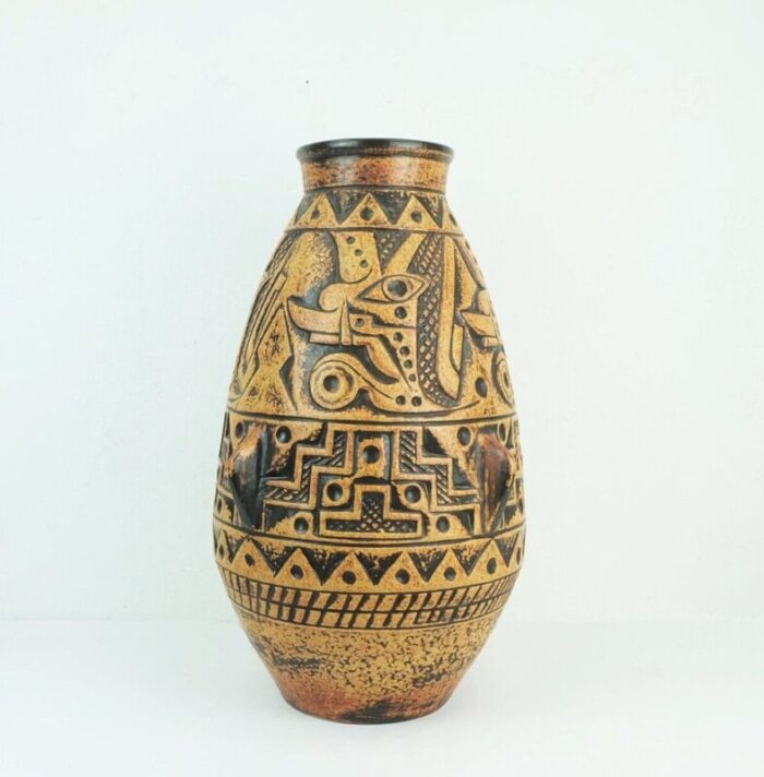 mid century floor vase jasba anubis model n 312 11 5 from jasba 1960s 1