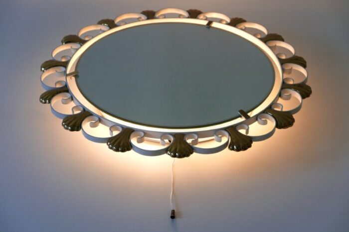 mid century german backlit wall mirror from hillebrand lighting 1960s 16