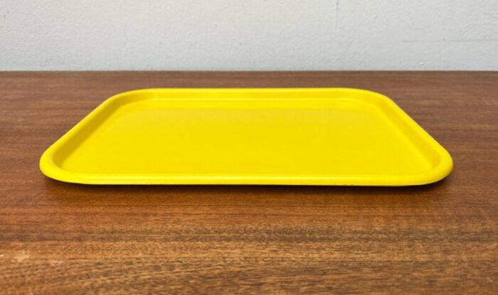 mid century german space age yellow leguval plastic tray from bayer 1960s 5