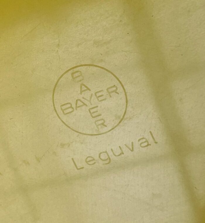 mid century german space age yellow leguval plastic tray from bayer 1960s 8