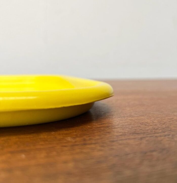 mid century german space age yellow leguval plastic tray from bayer 1960s 9