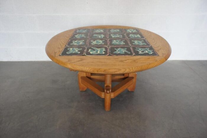 mid century height adjustable model ladislas dining table attributed to guillerme et chambron 1970s 1041