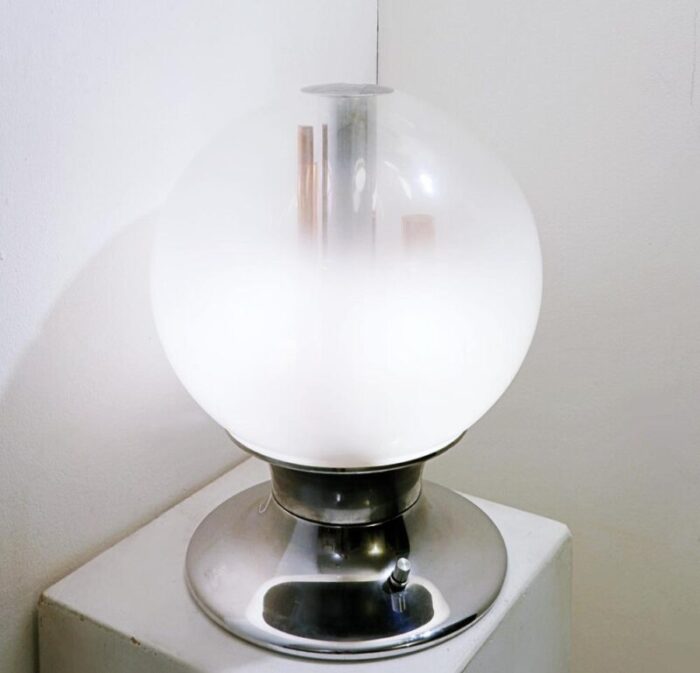 mid century italian globe table lamp by angelo brotto 1960s 9253