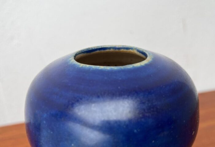 mid century large german studio pottery vase by hubertus menzel 1960s 9