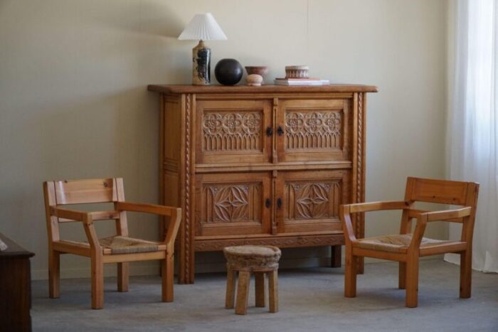 mid century modern cabinet in oak 1940s 2863