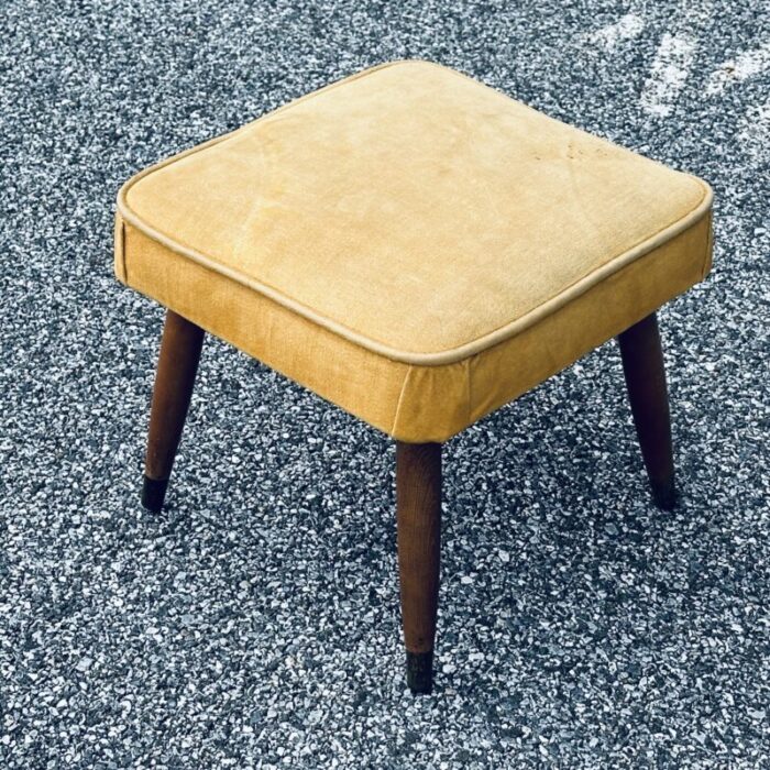 mid century modern footstool c 1960 0474