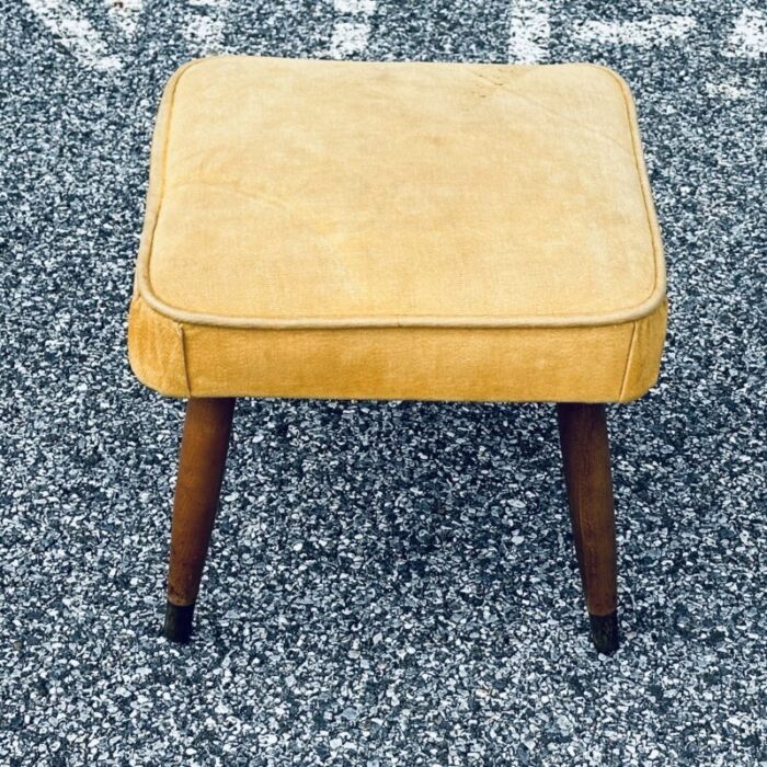 mid century modern footstool c 1960 6296