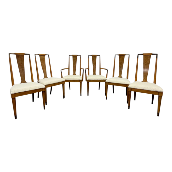 mid century modern metz contempora dining chairs by william clingman set of six 8097