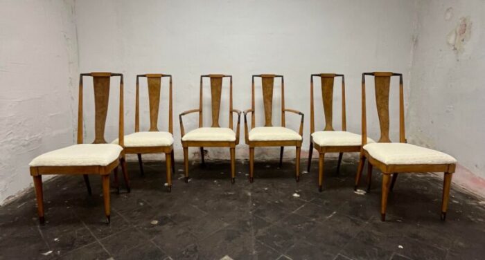 mid century modern metz contempora dining chairs by william clingman set of six 8816