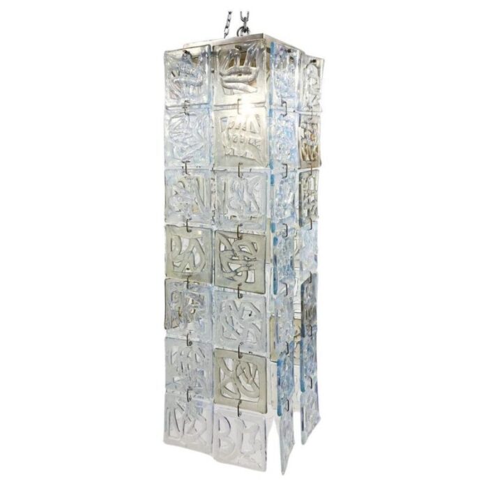 mid century murano glass ceiling light 9970