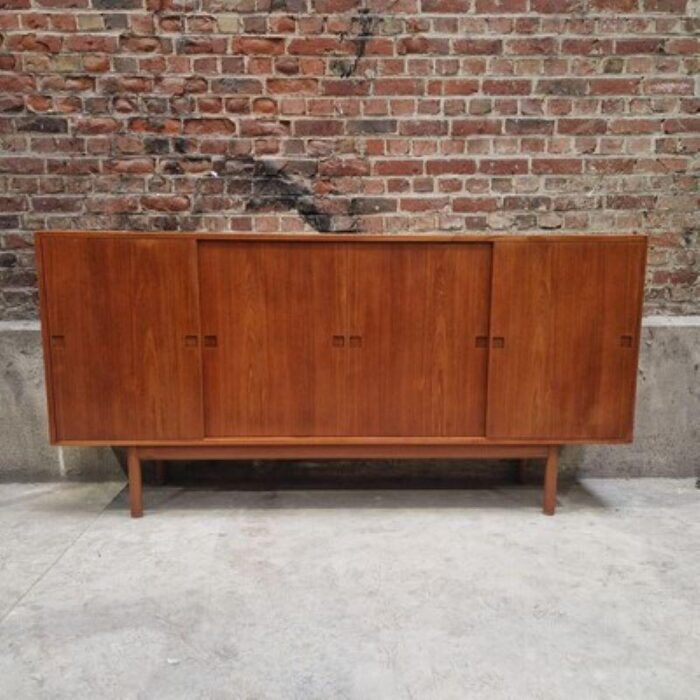 mid century scandinavian highboard denmark 1960s 3486