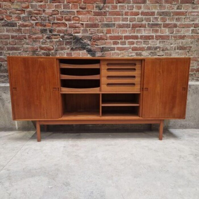 mid century scandinavian highboard denmark 1960s 8943