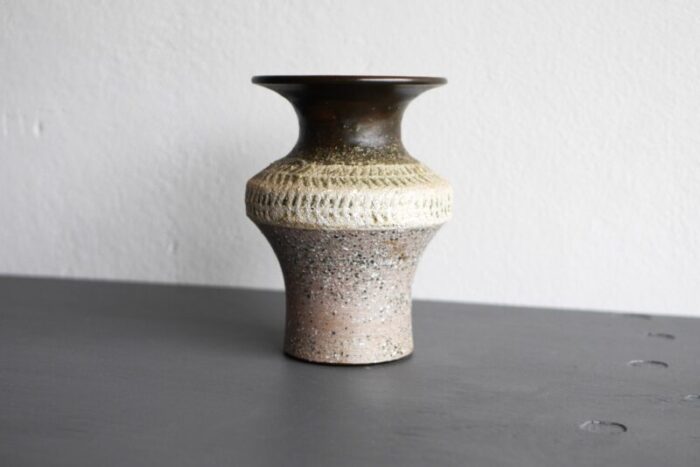 mid century scandinavian modern brutalist art pottery vase by thomas hellstroem for nittsjoe sweden 5