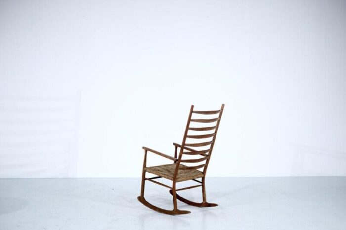 mid century scandinavian rocking chair 1960s 1724