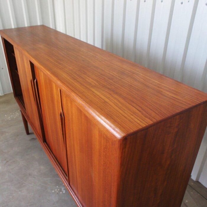 mid century scandinavian sideboard in teak attributed to axel christensen 1950s 0073