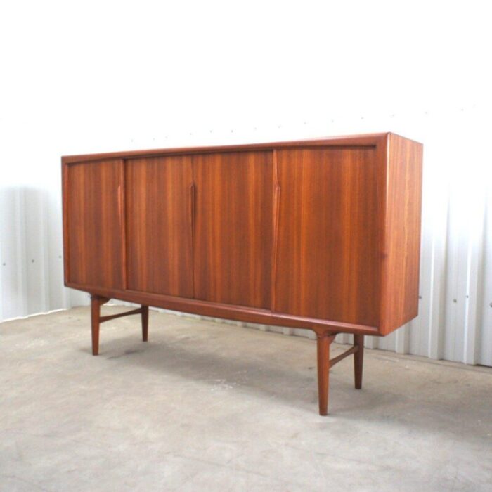 mid century scandinavian sideboard in teak attributed to axel christensen 1950s 8598