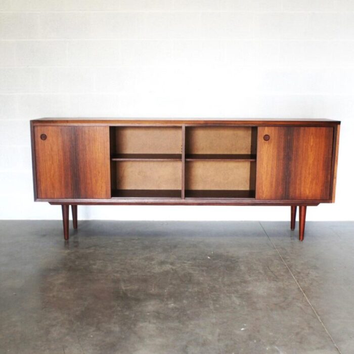 mid century sideboard with sliding doors 0462