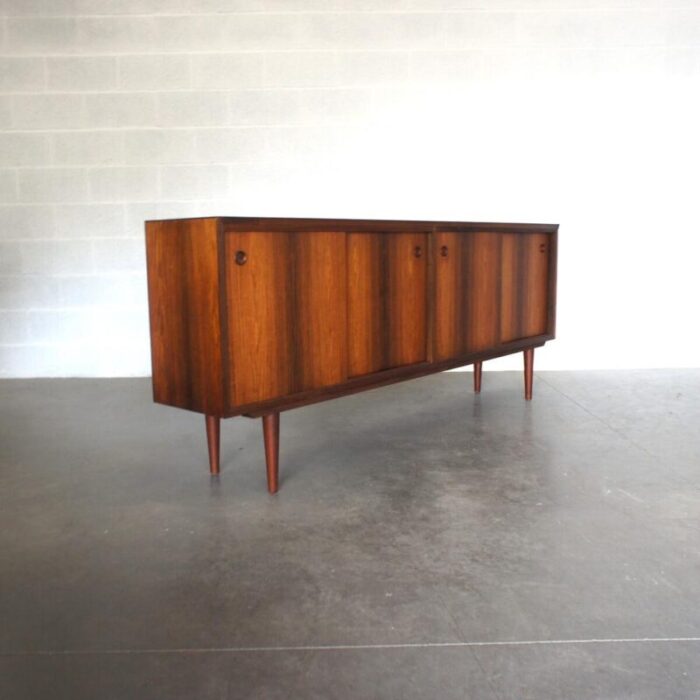 mid century sideboard with sliding doors 2954