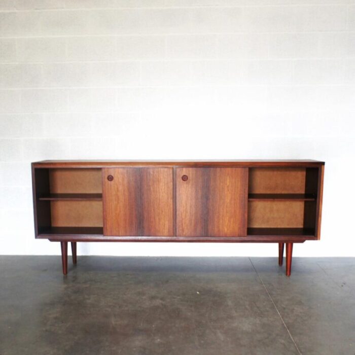 mid century sideboard with sliding doors 3015