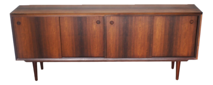 mid century sideboard with sliding doors 4560