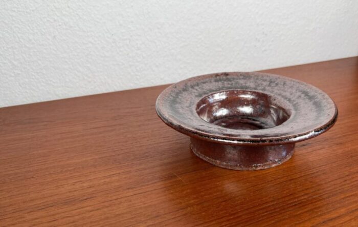 mid century studio pottery bowl from visby denmark 1960s 10