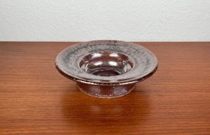 mid century studio pottery bowl from visby denmark 1960s 2