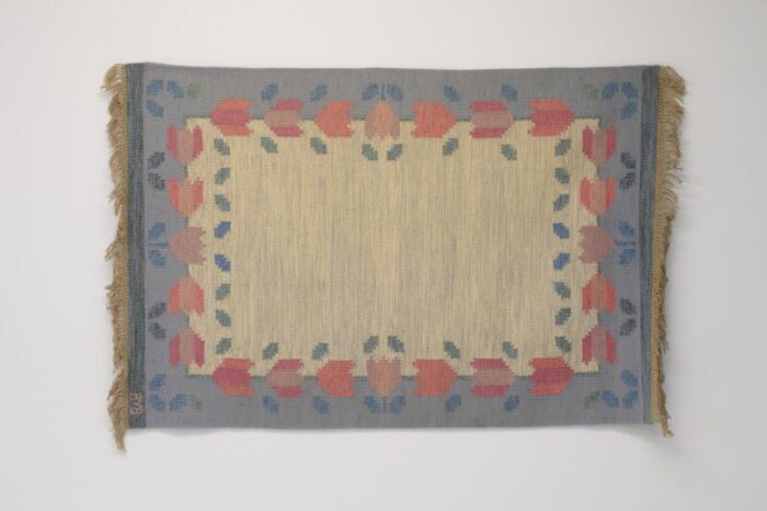 mid century swedish kilim rug by anne marie boberg 1960s 4137