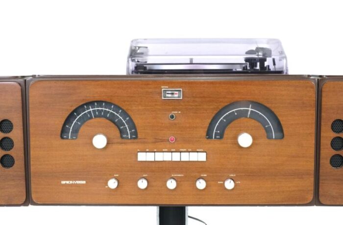 midcentury record player brionvega attributed to achille and pier giacomo castiglioni for hille 1960s 1174