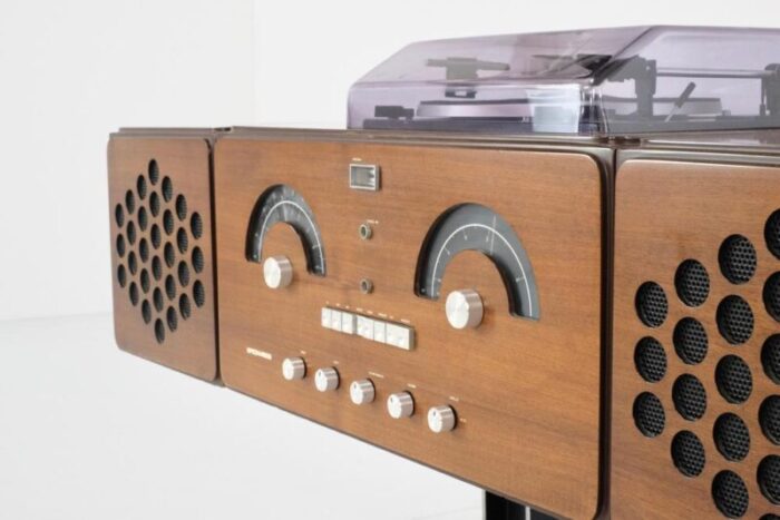 midcentury record player brionvega attributed to achille and pier giacomo castiglioni for hille 1960s 3676