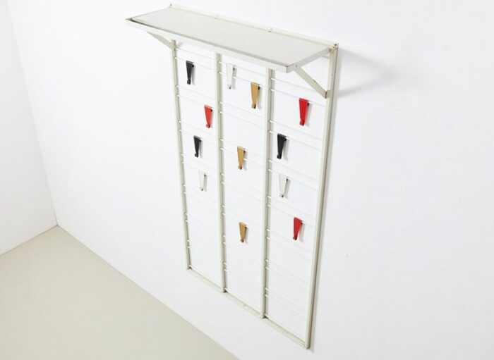 minimalist coat rack by tjerk reijenga for pilastro the netherlands 1950s 7