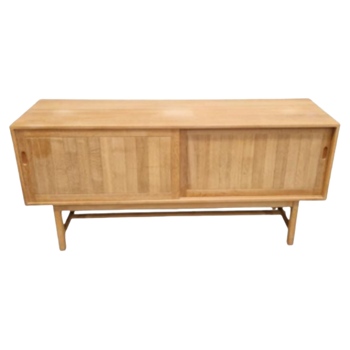 minimalist sideboard in light oak attributed to kurt ostervig for kp mobler 1381