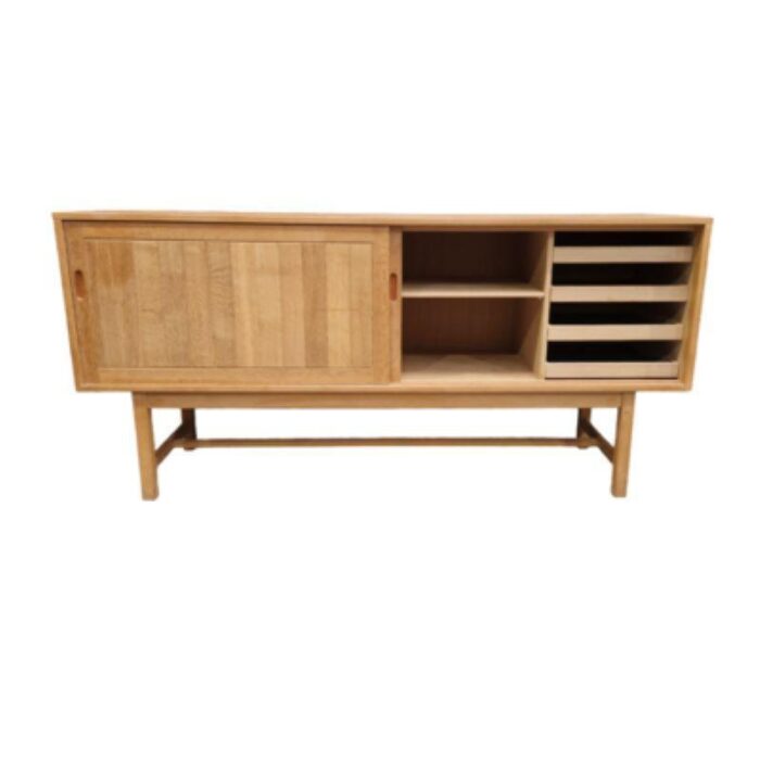 minimalist sideboard in light oak attributed to kurt ostervig for kp mobler 4700